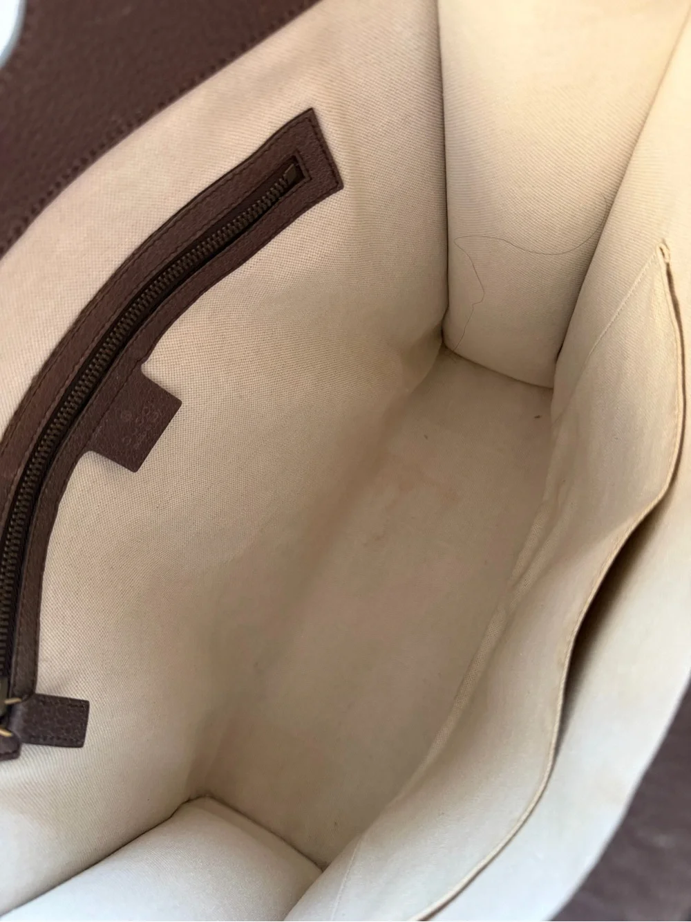 Gucci Medium Ophidia Cut Out Handle Tote GG Coated Canvas